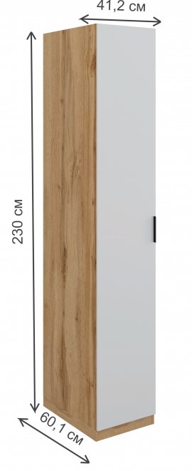 Шкаф Лорена дуб вотан / белый