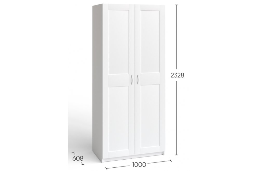 Шкаф Макс двухстворчатый дуб венге