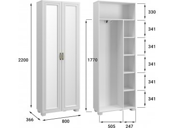 Шкаф Монблан МБ-21К