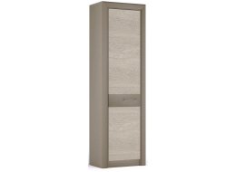 Шкаф однодверный Лацио серый камень / дуб гладстоун белый