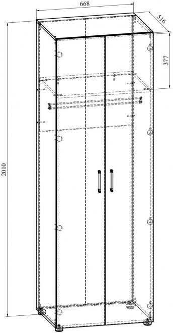 Шкаф ОФ-31К венге
