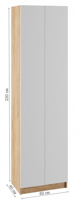 Шкаф Сева 60 белый / крафт