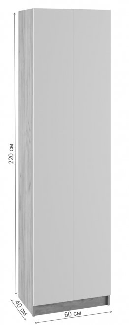 Шкаф Сева 60 графит / крафт