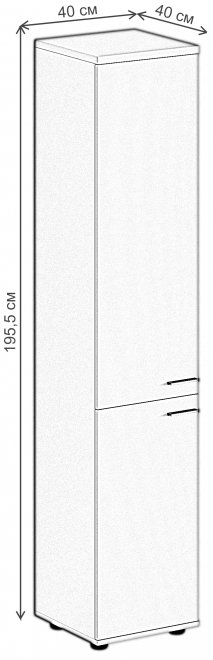 Шкаф SG.802 левый дуб светлый / белый