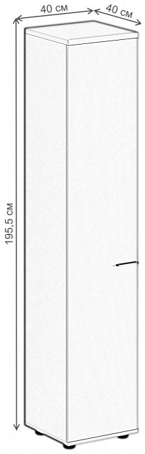 Шкаф SG.812 левый белый / дуб темный