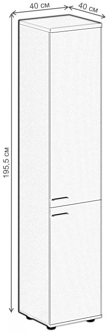 Шкаф SG.812 OD правый белый / дуб темный