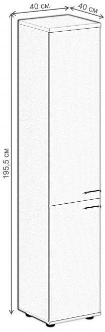 Шкаф SG.812 левый дуб светлый