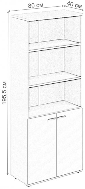 Шкаф SG.831 белый / дуб светлый