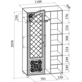 Шкаф Соня Премиум СО-11К