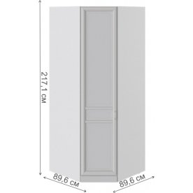 Шкаф угловой Франческа СМ-312.07.007L левый