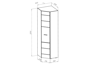 Шкаф Shine 64 см
