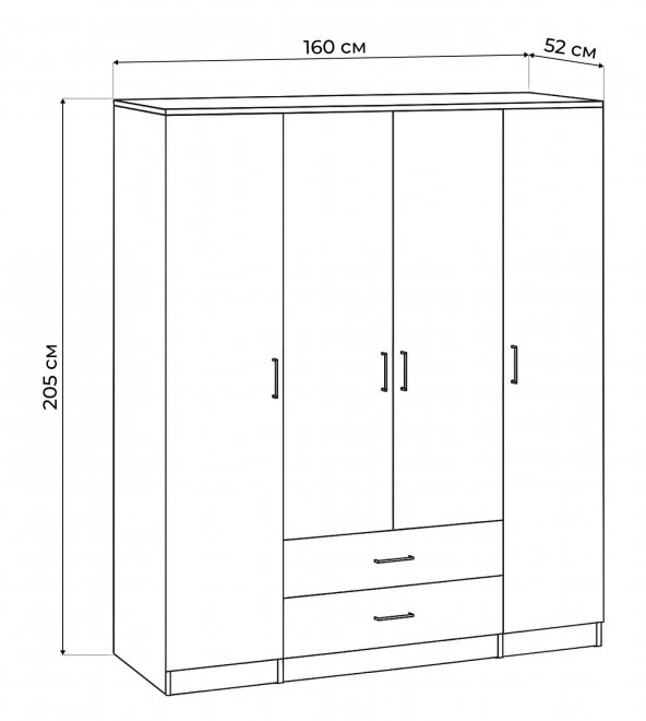 Шкаф Валетта ясень анкор светлый
