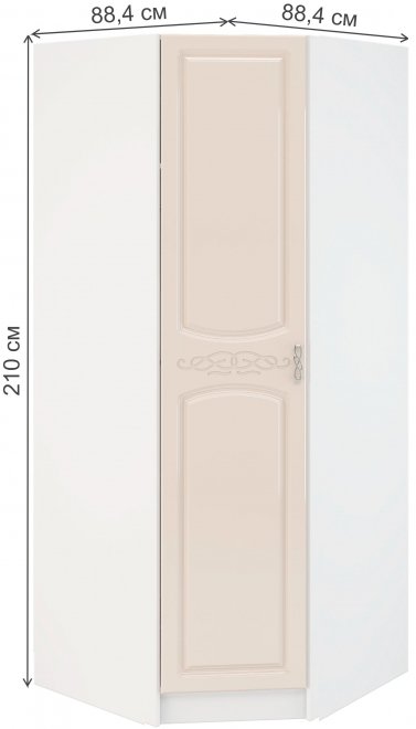 Шкаф Венеция ШКУ белый / жемчуг