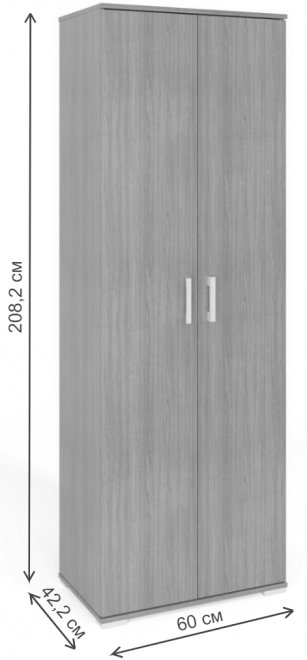 Шкаф Вента-1 ясень светлый