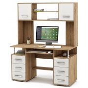 дуб сонома / белый