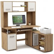 дуб сонома / белый