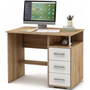 дуб сонома / белый