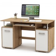 дуб сонома / белый