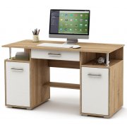 дуб сонома / белый