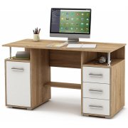 дуб сонома / белый