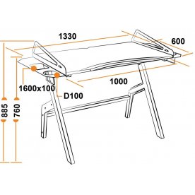 Компьютерный стол Cyber-3