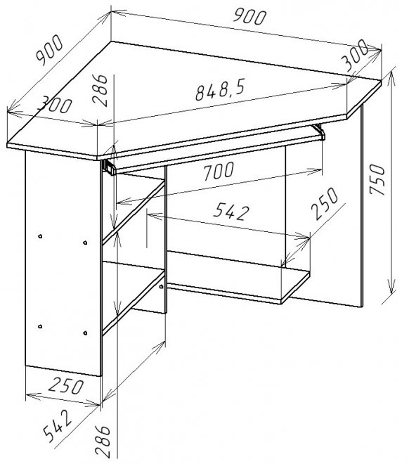 Компьютерный стол Джаз-29 венге
