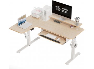 Компьютерный стол Eureka ERK-EHD-L60L-MW