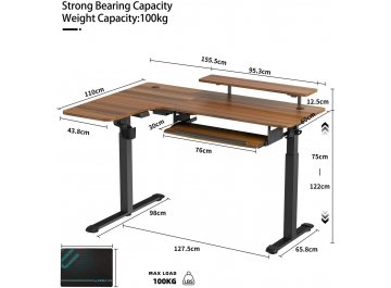 Компьютерный стол Eureka ERK-L60L-WN
