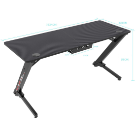 Компьютерный стол Eureka ERK-TN-Z60-BK