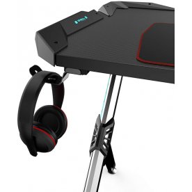 Компьютерный стол Eureka R1 S черный / с RGB подсветкой