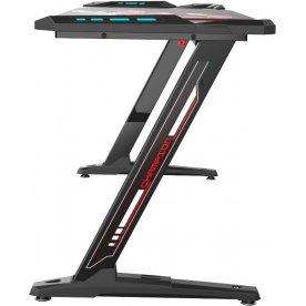 Компьютерный стол Eureka Z60 c RGB подсветкой черный