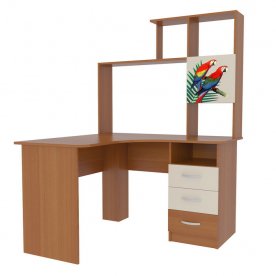 Компьютерный стол Галерея 1200 угловой (с прямой надстройкой)