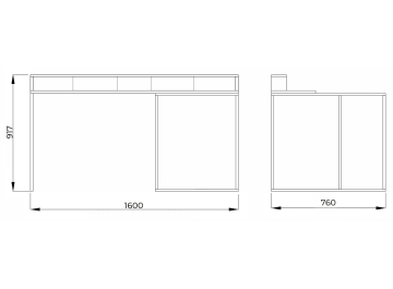 Компьютерный стол Интерлиния СК-14