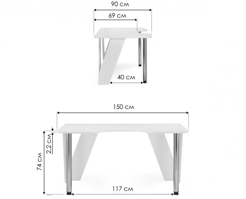 Компьютерный стол КСТ-116 венге