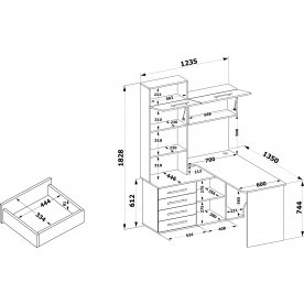 Компьютерный стол КСТ-14.1Л