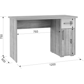 Компьютерный стол Лайт-1 120