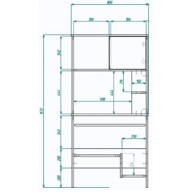 Компьютерный стол Мебелеф-32