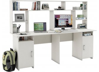 Компьютерный стол Лайт-12 с надстройкой