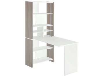 Компьютерный стол со стеллажом СТЛ-ОВХ и столешницей 130Прям без тумбы