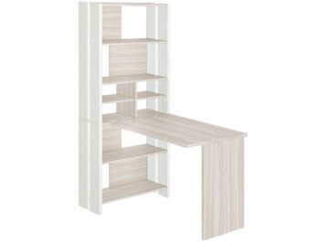 Компьютерный стол со стеллажом СТЛ-ОВХ и столешницей 130РПрям без тумбы