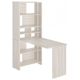 Компьютерный стол со стеллажом СТЛ-ОВХ и столешницей 130РПрям без тумбы