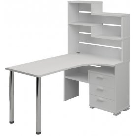 Компьютерный стол Жаспера-132-160 правый с надстройкой