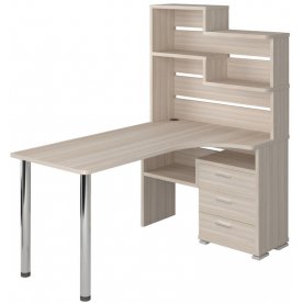 Компьютерный стол СР-132-160 правый с надстройкой