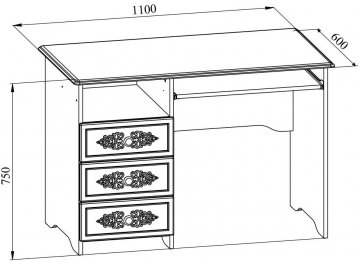 Письменный стол Ассоль плюс