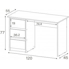 Письменный стол Айден СТП06-1200