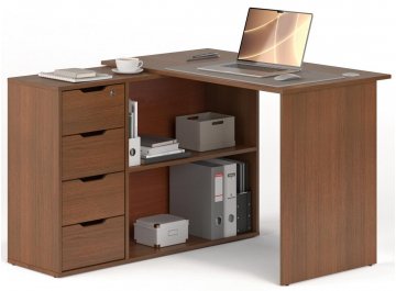 Компьютерный стол Банга-93 107x75x111 левый белый