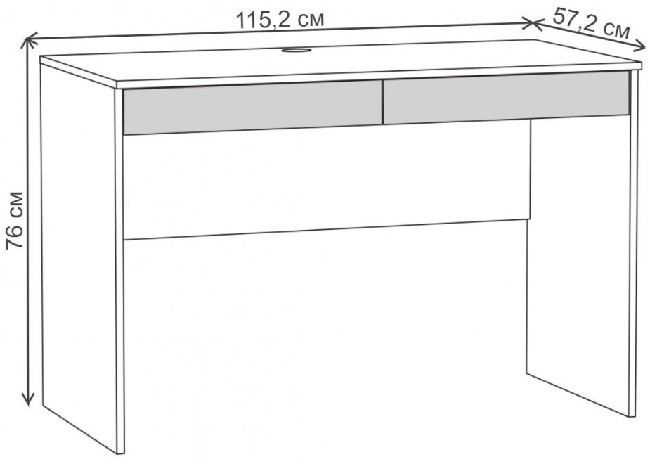 Письменный стол Бостон 12.69 дуб эндгрейн элегантный
