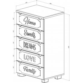 Письменный стол Дримстар ДС-007 комплектация 1