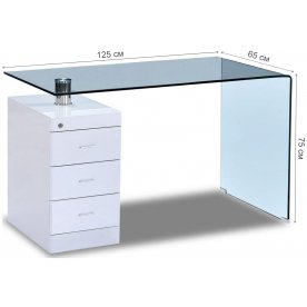 Письменный стол F-306-650 белый