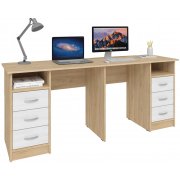 дуб сонома / белый